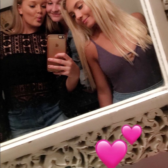 F21 Black Lace Top - Picture 5 of 5